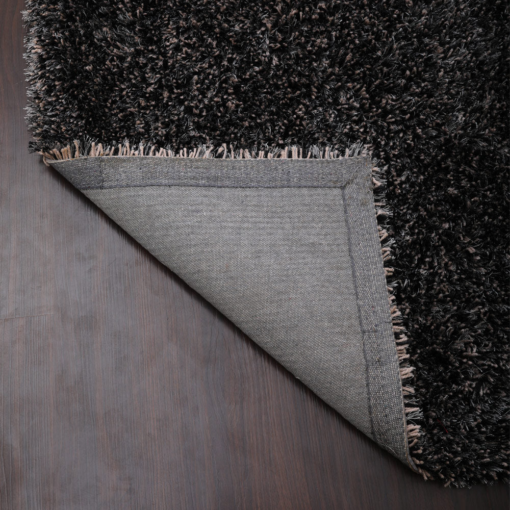 Hand Tufted Polyester Shag Rug – Solid Pattern