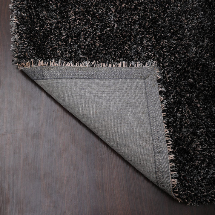 Hand Tufted Polyester Shag Rug – Solid Pattern