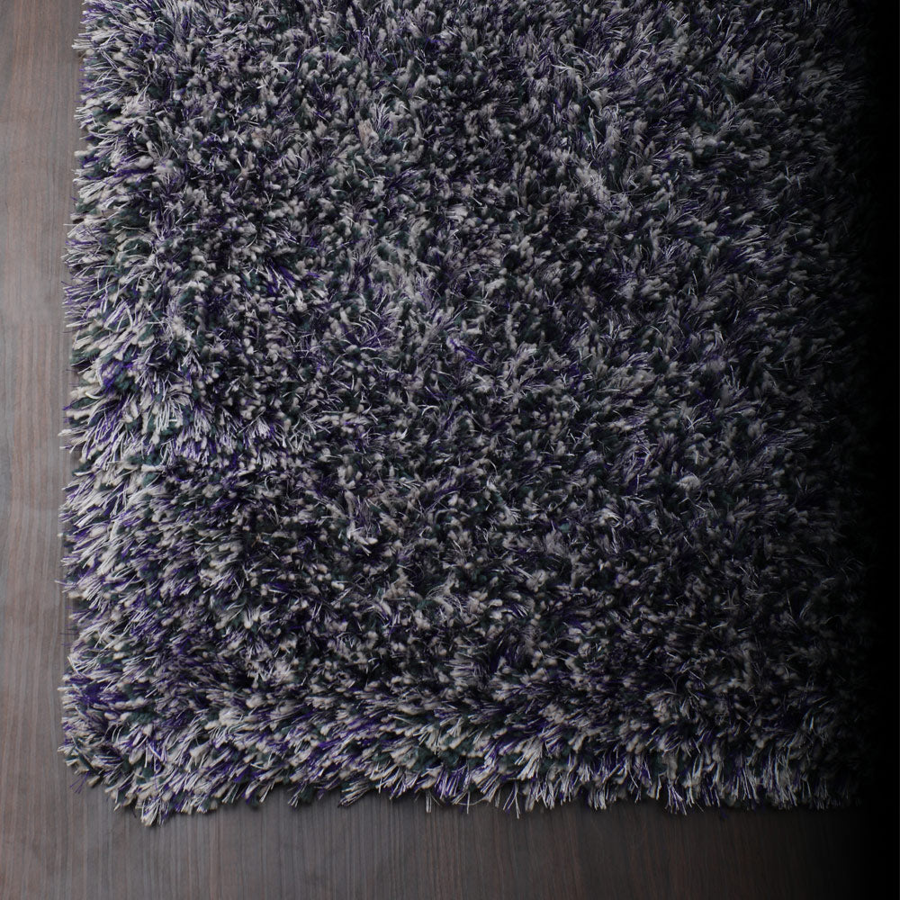 Hand Tufted Polyester Shag Rug – Solid Pattern
