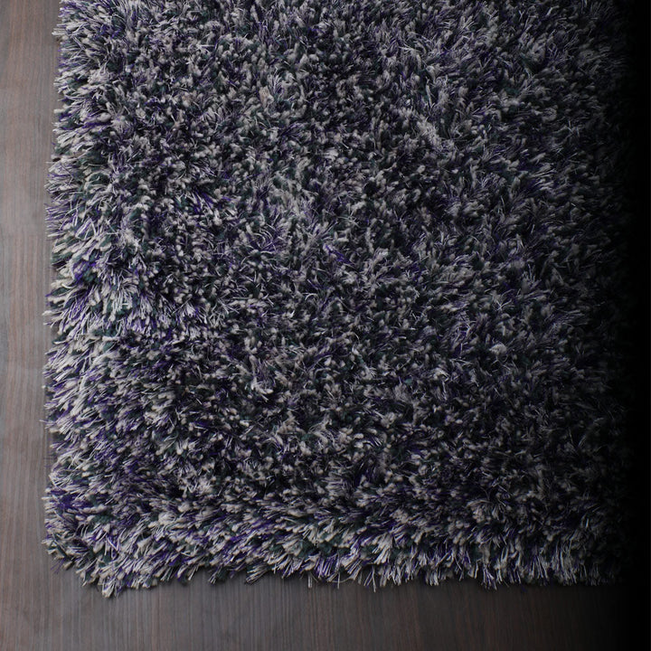 Hand Tufted Polyester Shag Rug – Solid Pattern