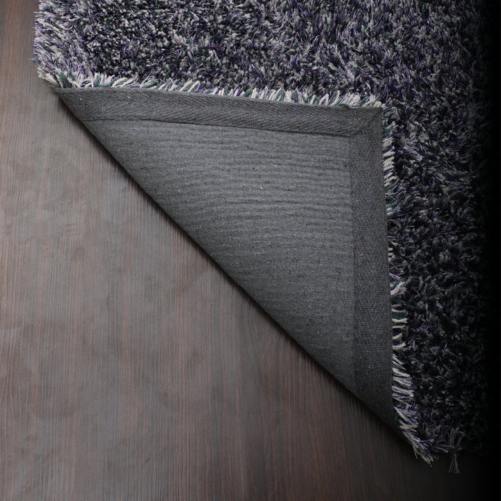 Hand Tufted Polyester Shag Rug – Solid Pattern