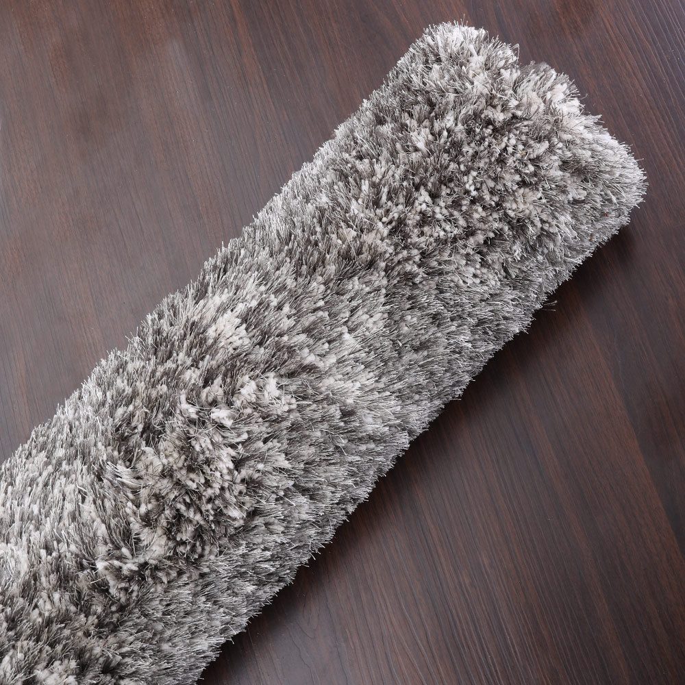 Hand Tufted Polyester Shag Rug – Solid Pattern
