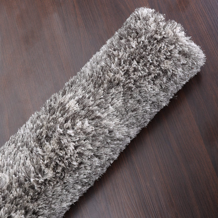 Hand Tufted Polyester Shag Rug – Solid Pattern