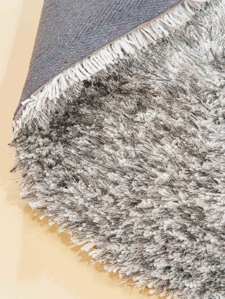 Hand Tufted Polyester Shag Rug – Solid Pattern