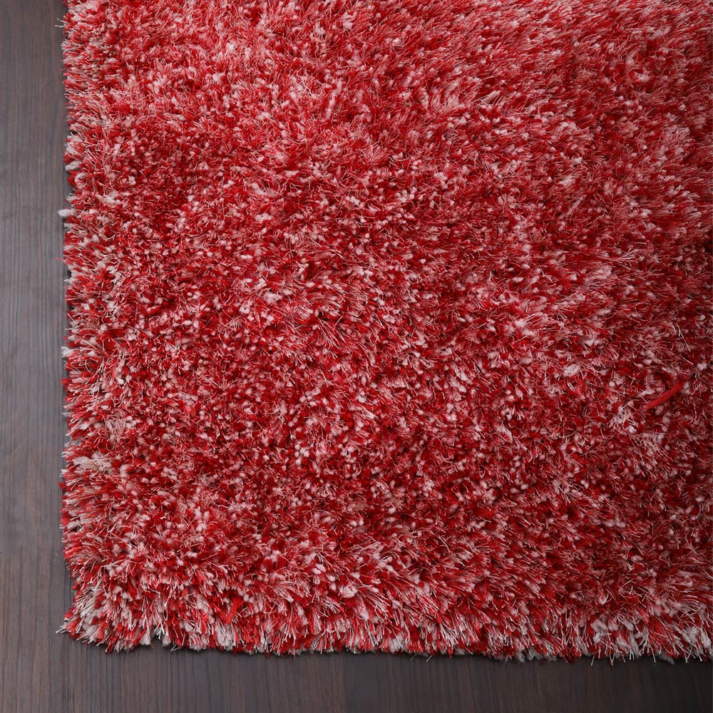 Hand Tufted Polyester Shag Rug – Solid Pattern