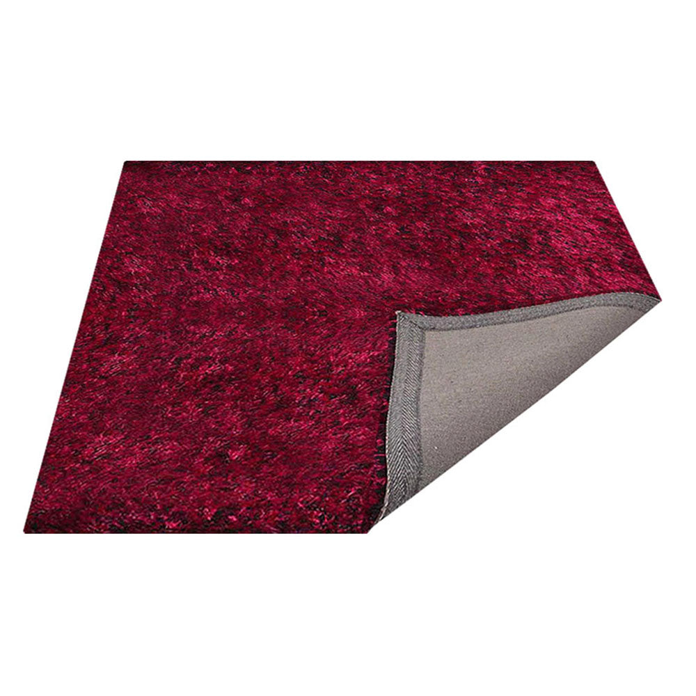 Hand Tufted Polyester Shag Rug – Solid Pattern