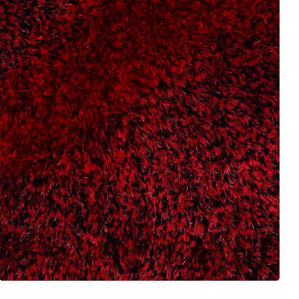 Hand Tufted Polyester Shag Rug – Solid Pattern