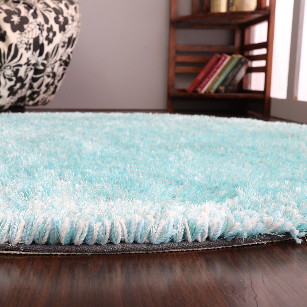 Hand Tufted Polyester Shag Rug – Solid Pattern