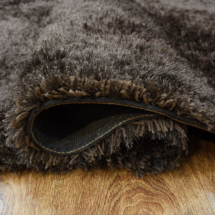 Hand Tufted Polyester Shag Rug – Solid Pattern
