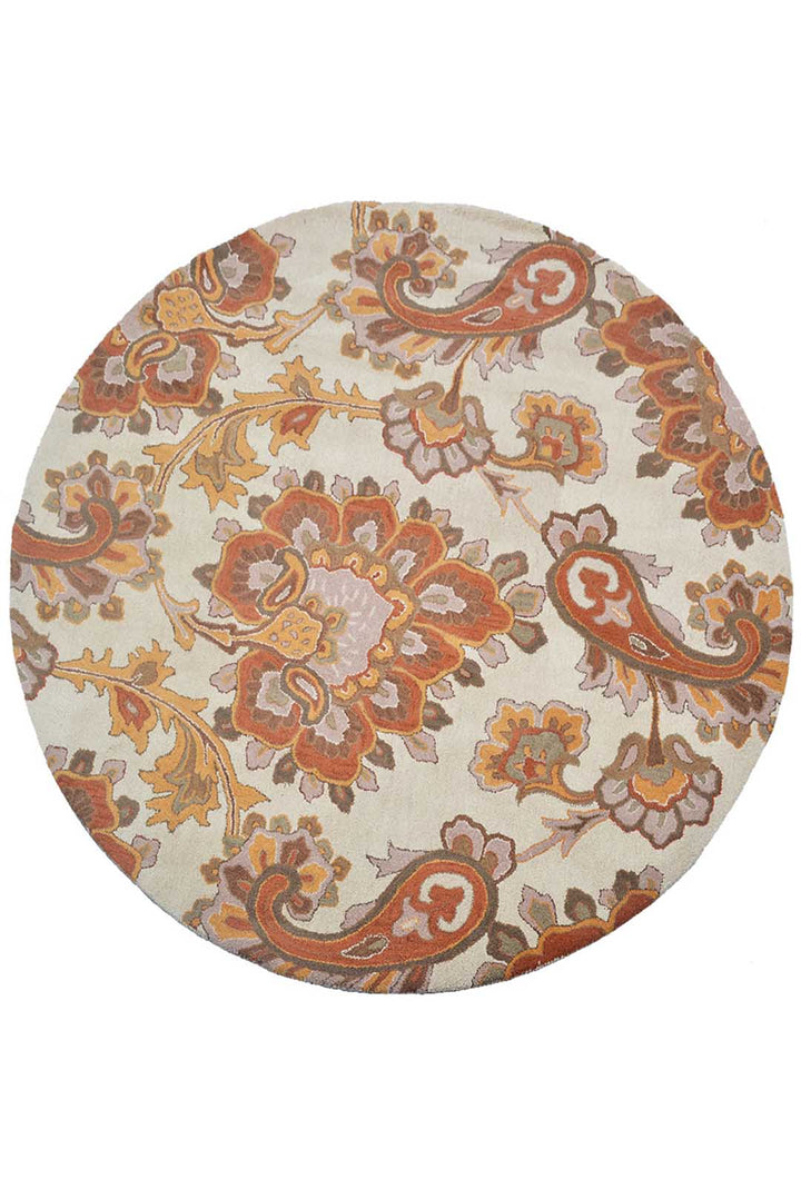 Hand Tufted Wool Floral Rug