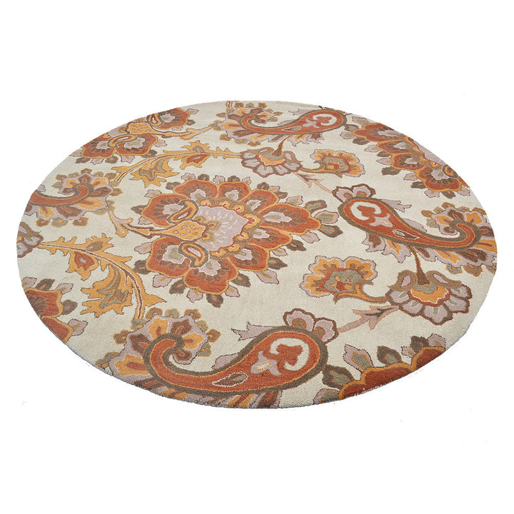 Hand Tufted Wool Floral Rug