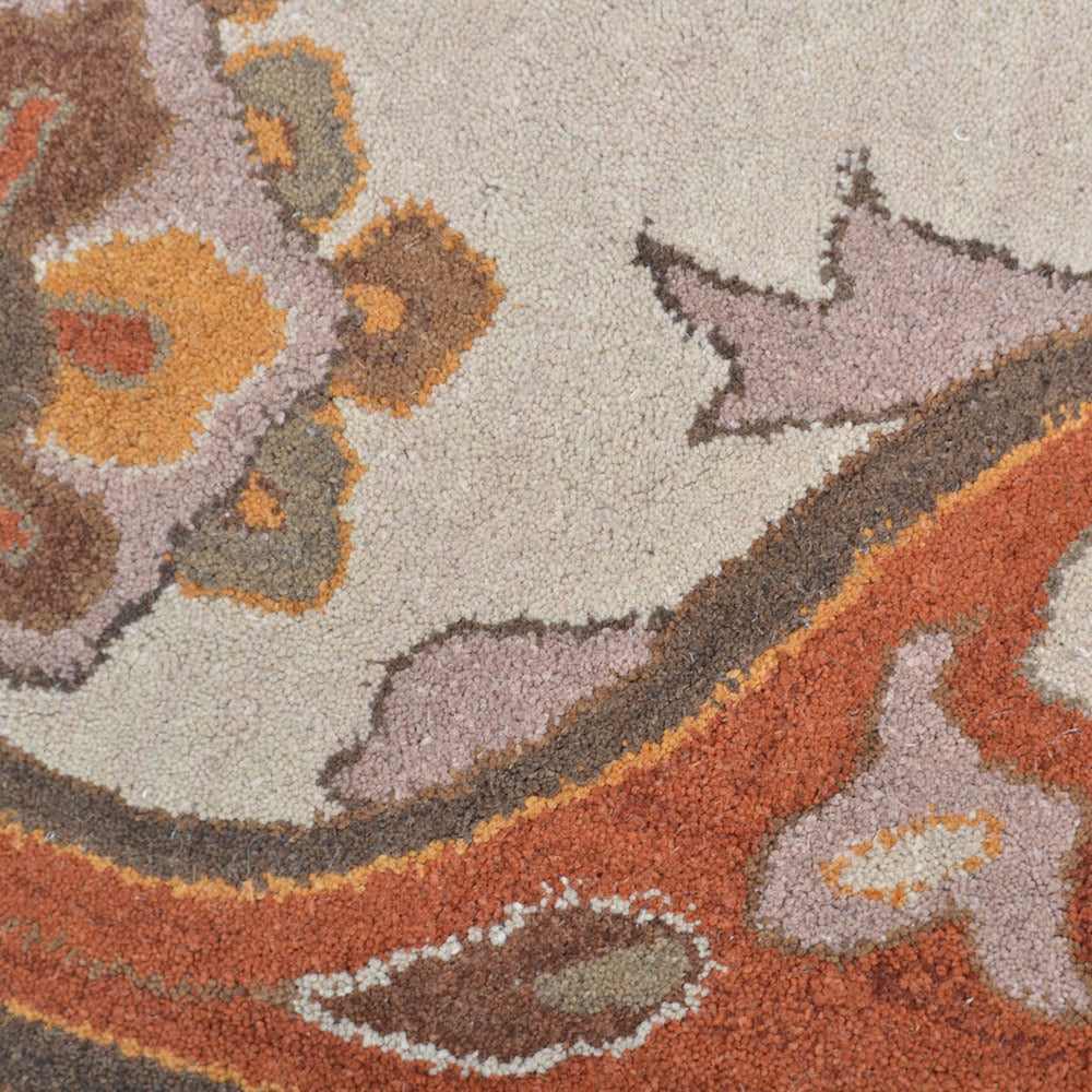 Hand Tufted Wool Floral Rug