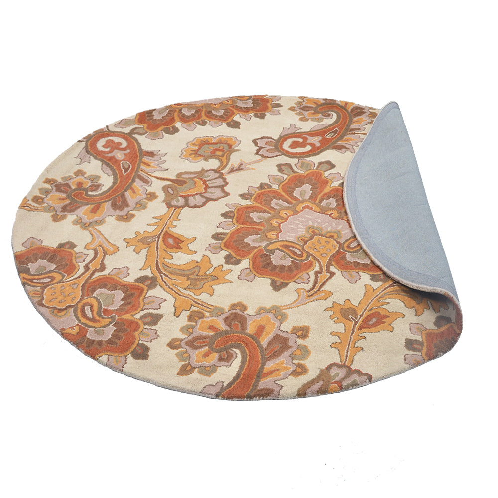 Hand Tufted Wool Floral Rug