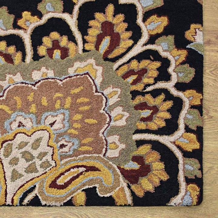 Hand Tufted Wool Floral Rug