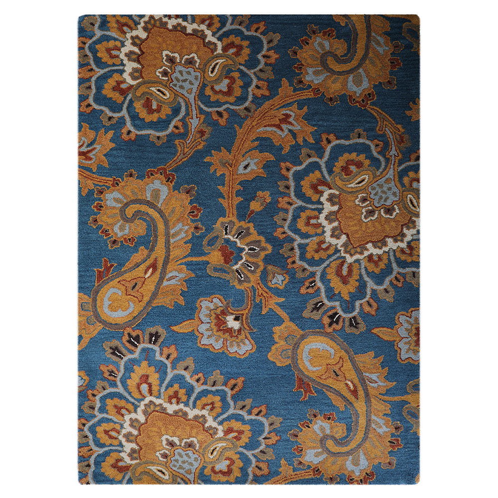 Hand Tufted Wool Floral Rug