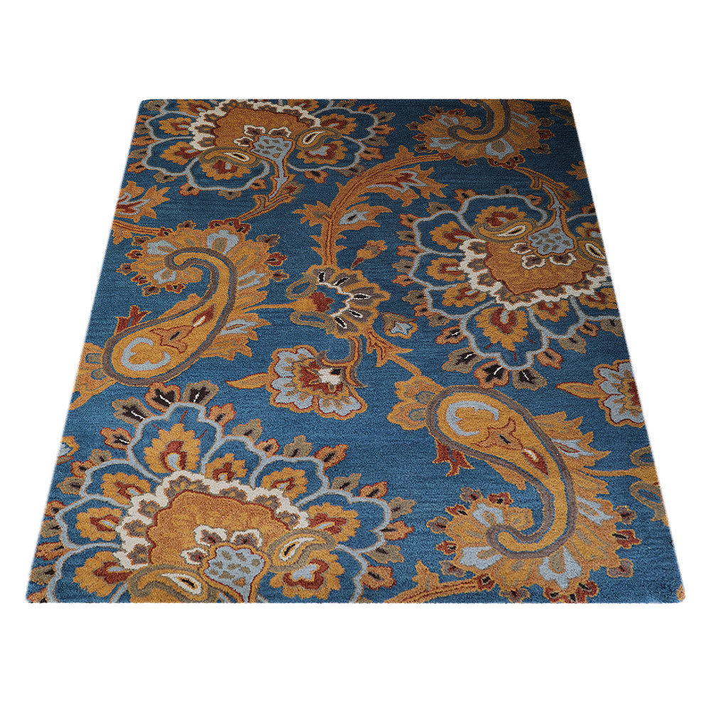 Hand Tufted Wool Floral Rug