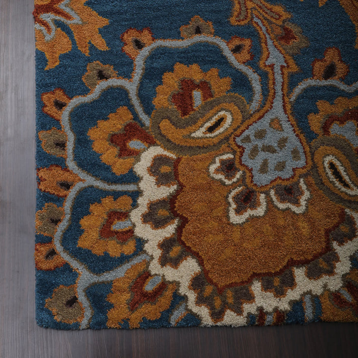 Hand Tufted Wool Floral Rug