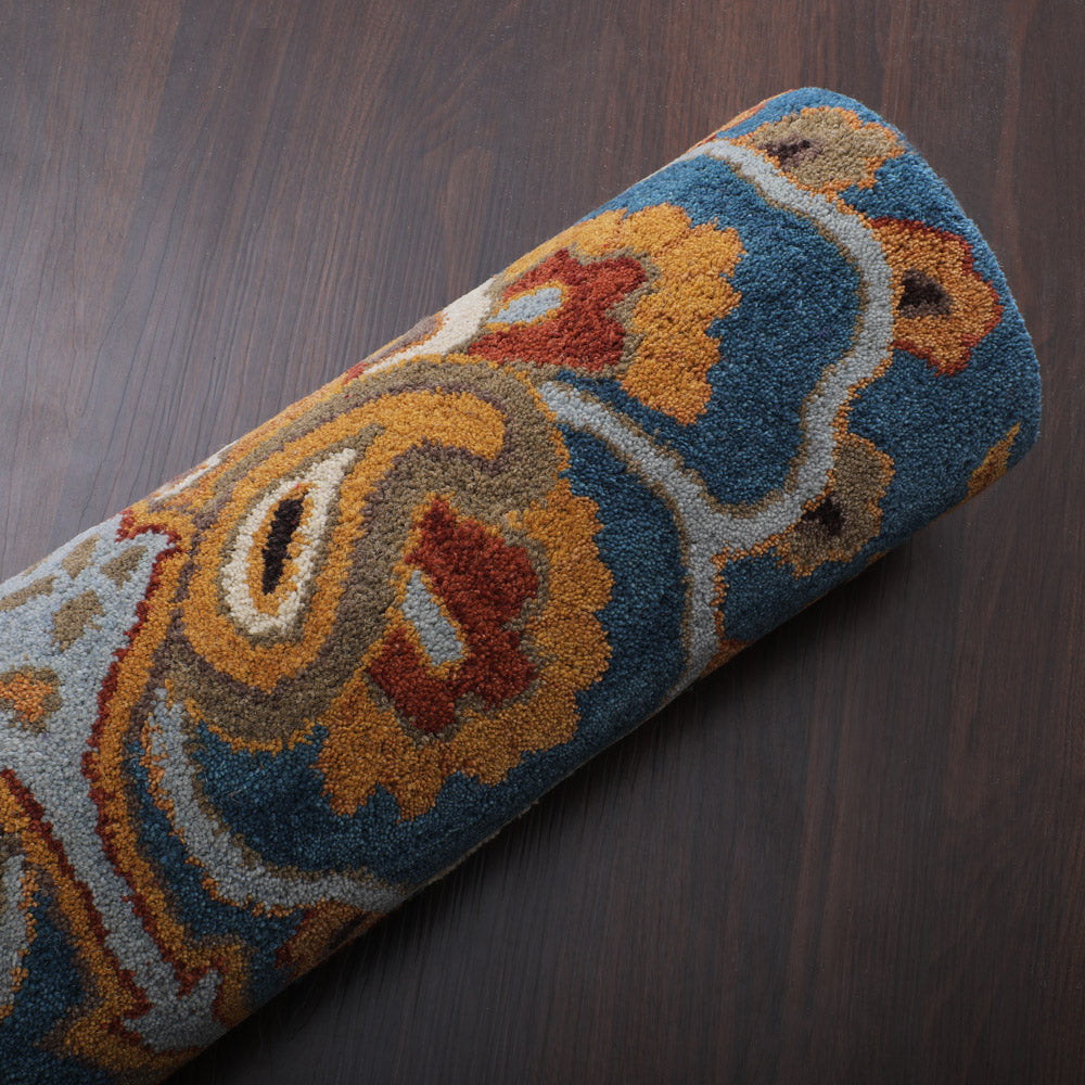 Hand Tufted Wool Floral Rug