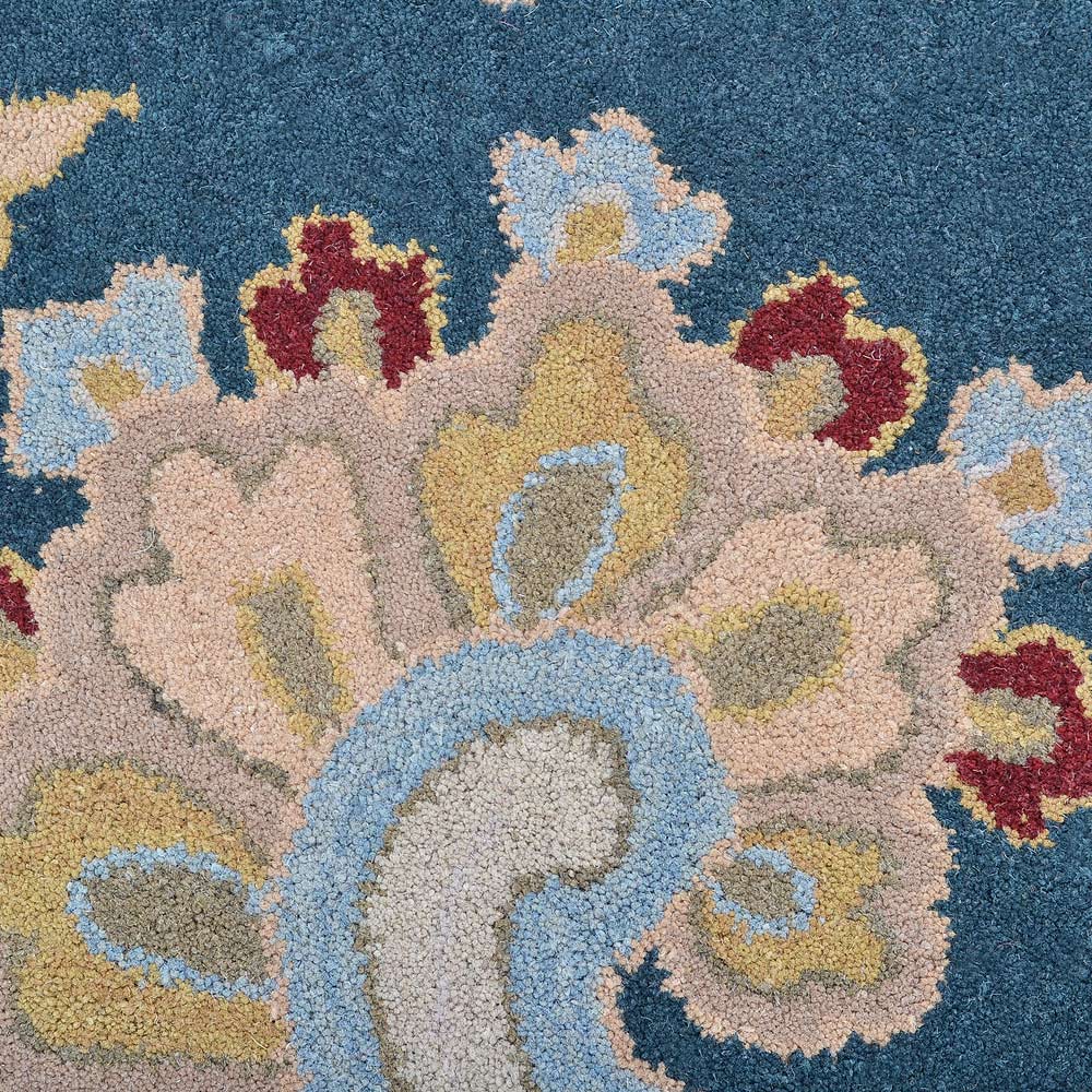Hand Tufted Wool Floral Rug