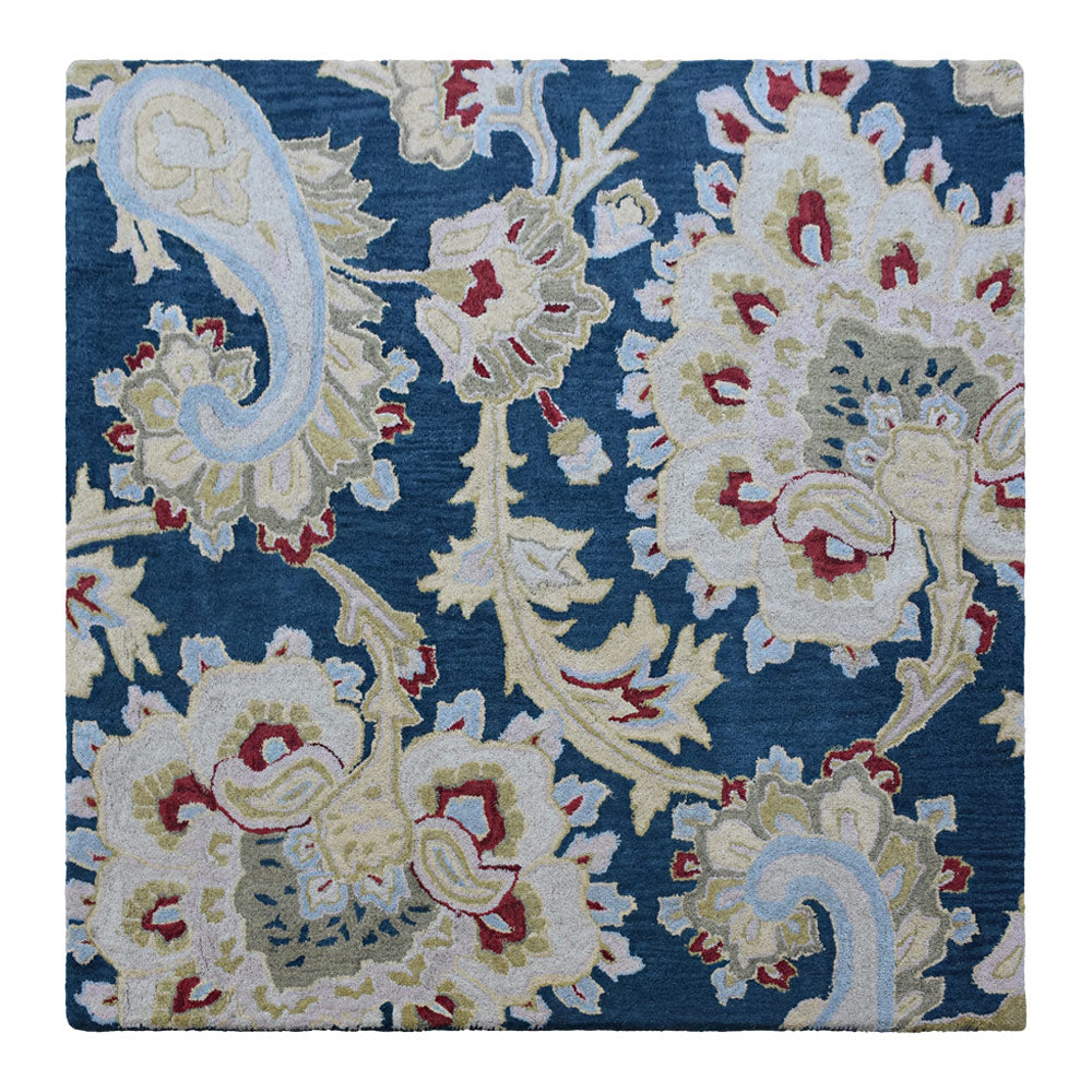 Hand Tufted Wool Floral Rug