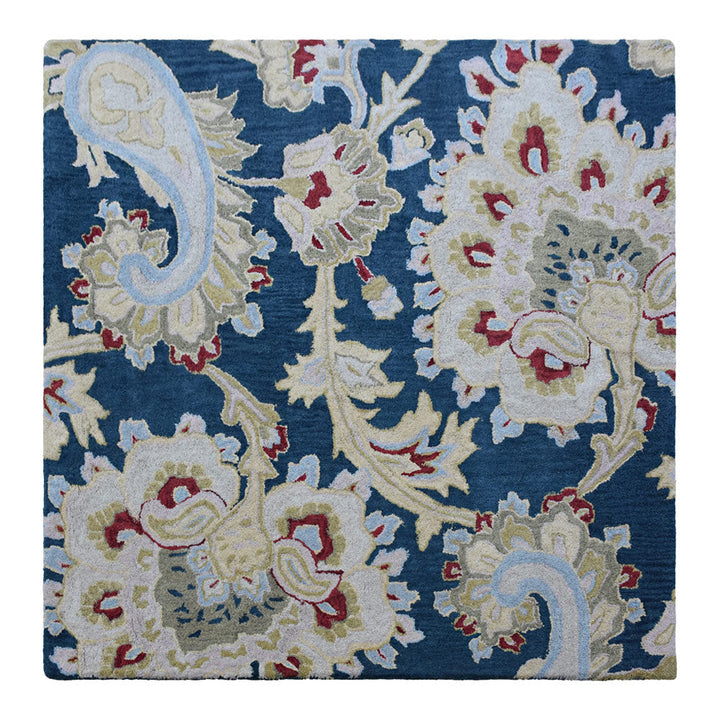Hand Tufted Wool Floral Rug