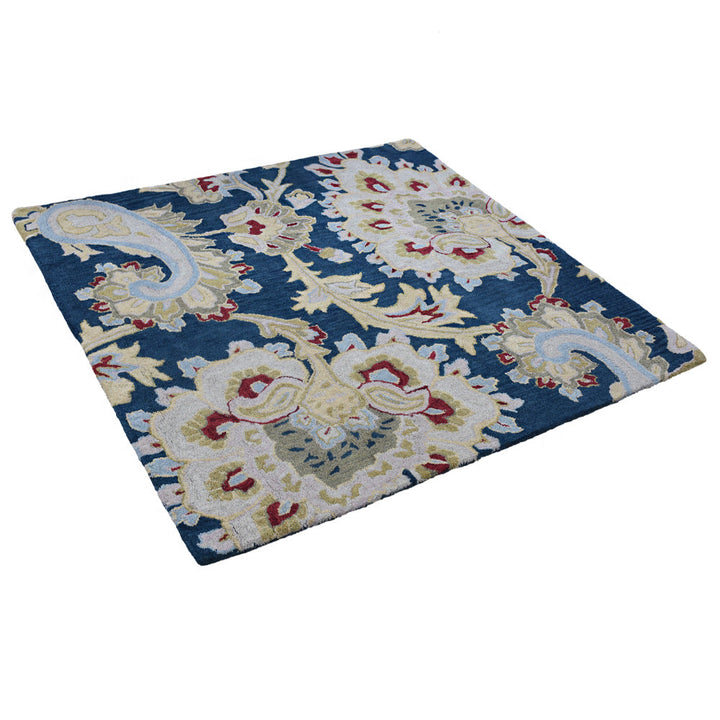 Hand Tufted Wool Floral Rug