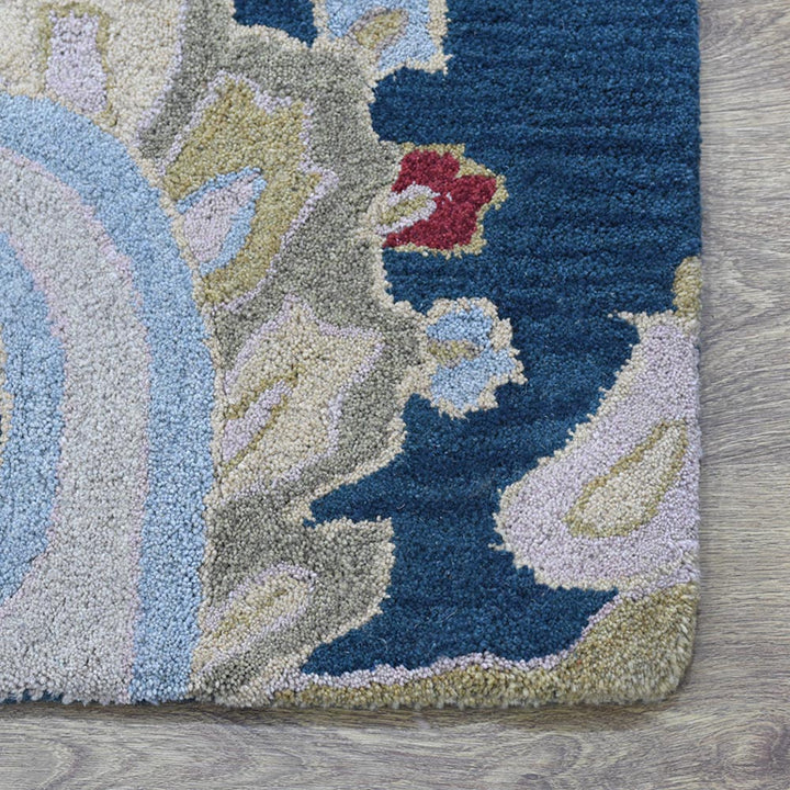Hand Tufted Wool Floral Rug