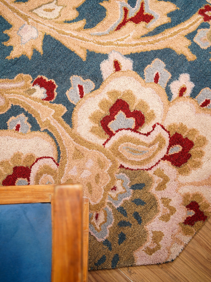 Hand Tufted Wool Floral Rug