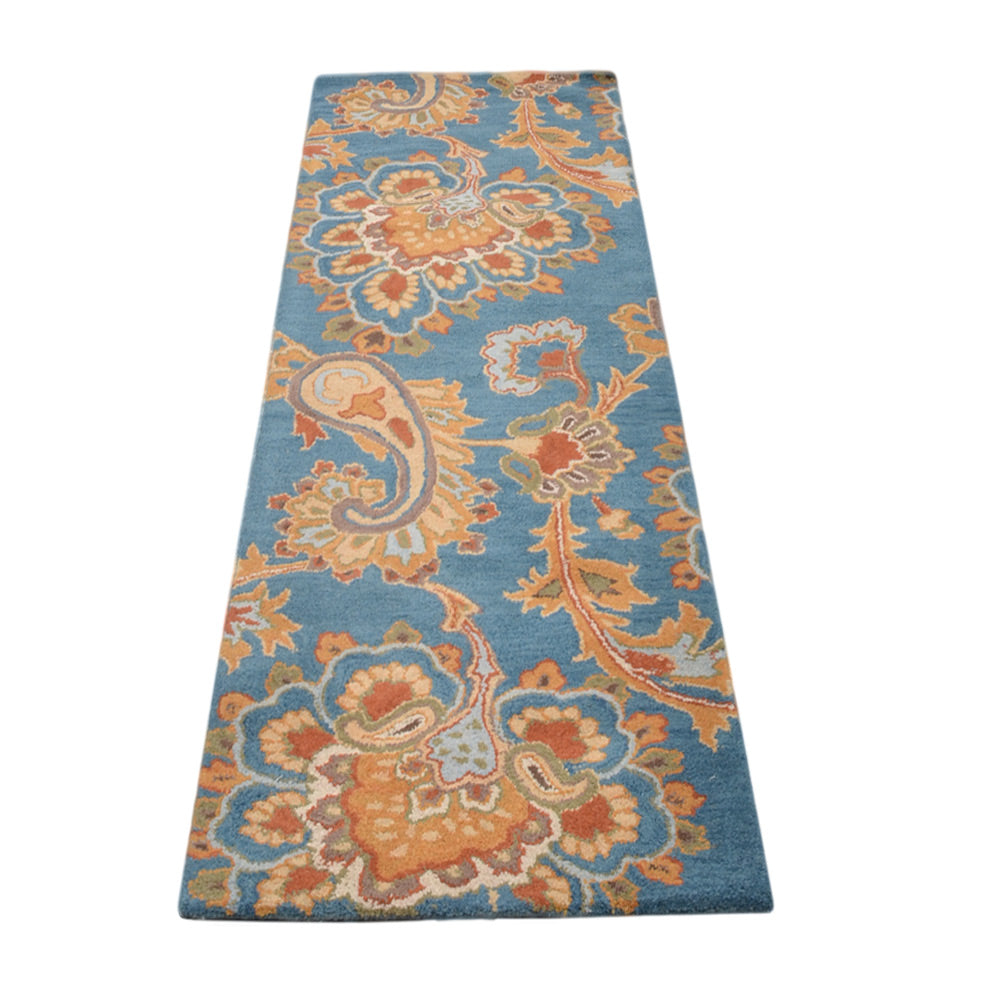 Hand Tufted Wool Floral Rug