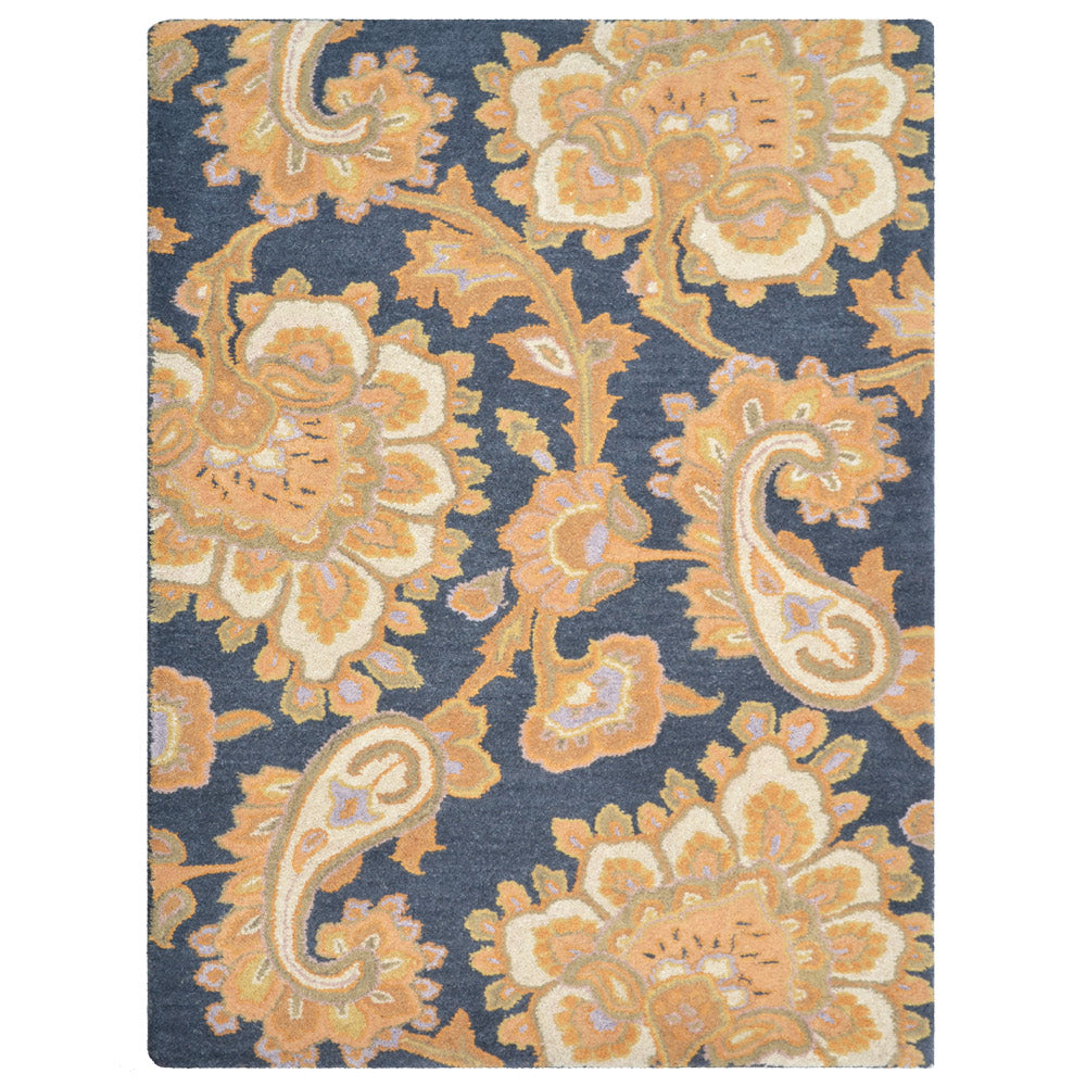 Hand Tufted Wool Floral Rug