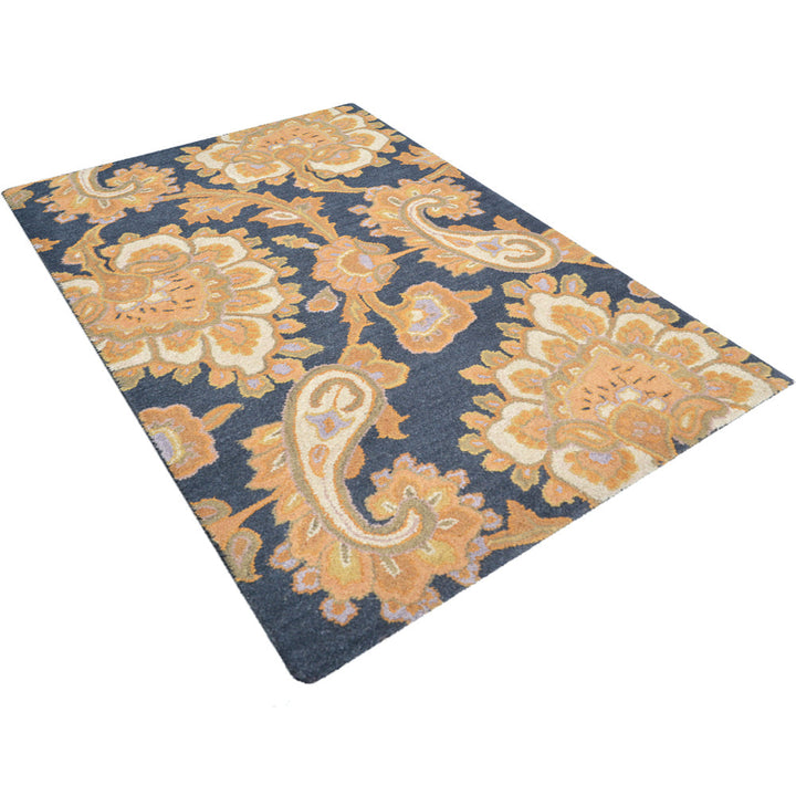 Hand Tufted Wool Floral Rug
