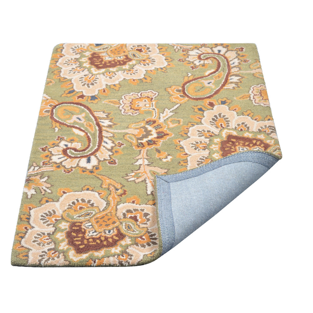 Hand Tufted Wool Floral Rug