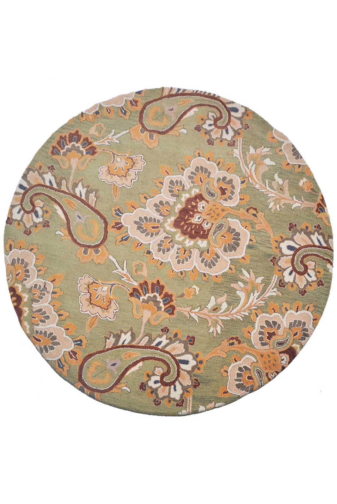 Hand Tufted Wool Floral Rug