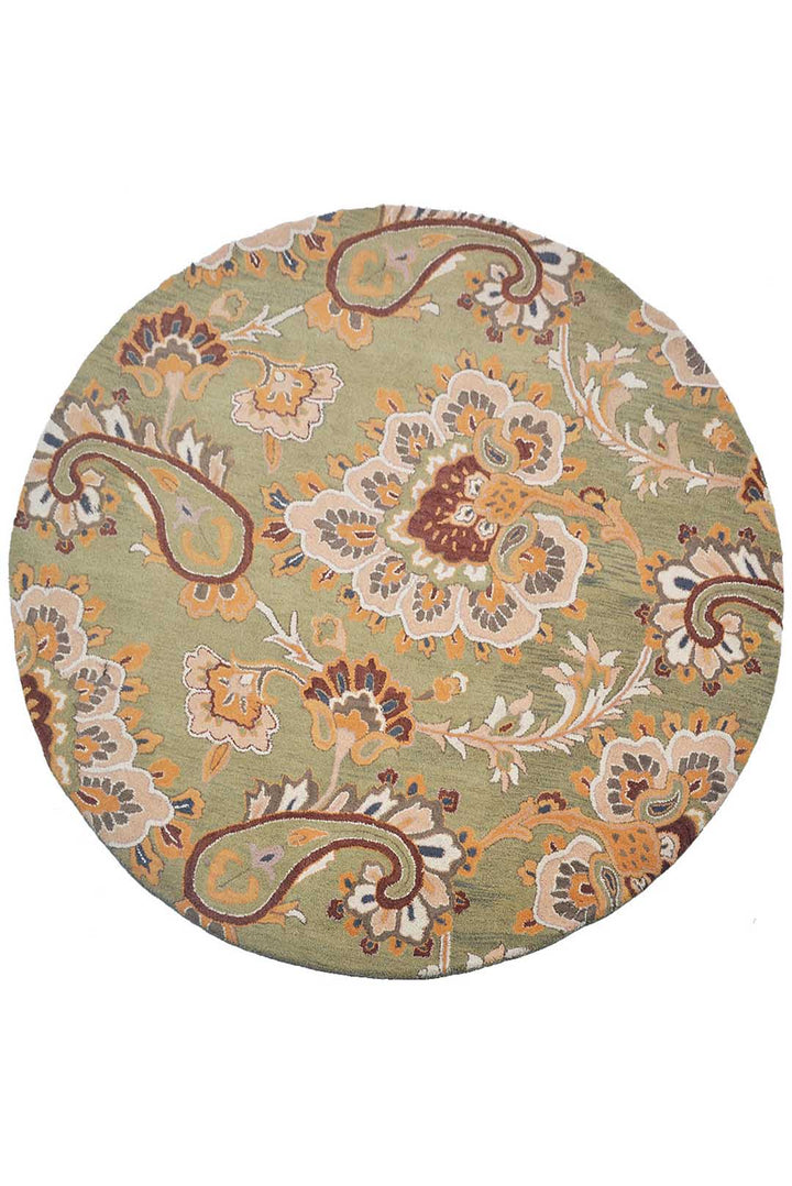 Hand Tufted Wool Floral Rug