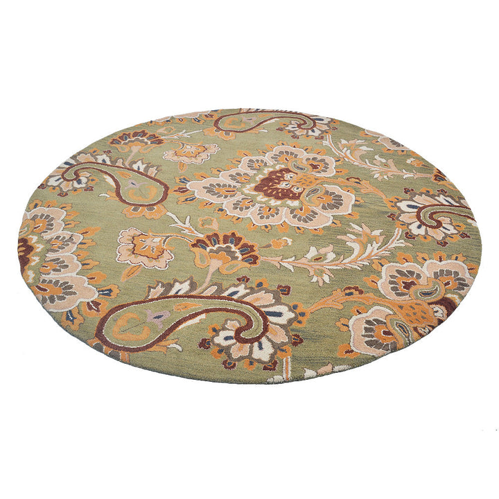 Hand Tufted Wool Floral Rug