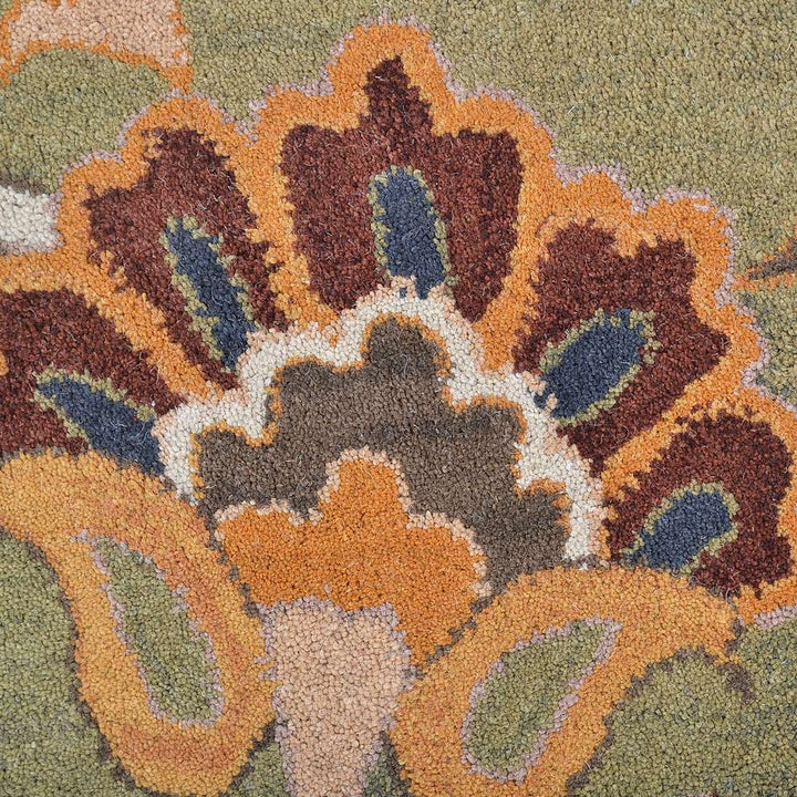 Hand Tufted Wool Floral Rug