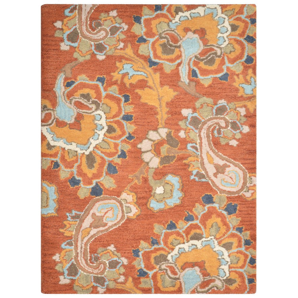 Hand Tufted Wool Floral Rug
