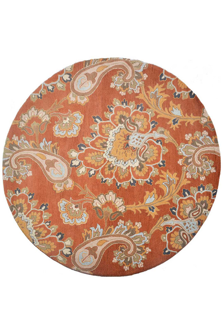Hand Tufted Wool Floral Rug