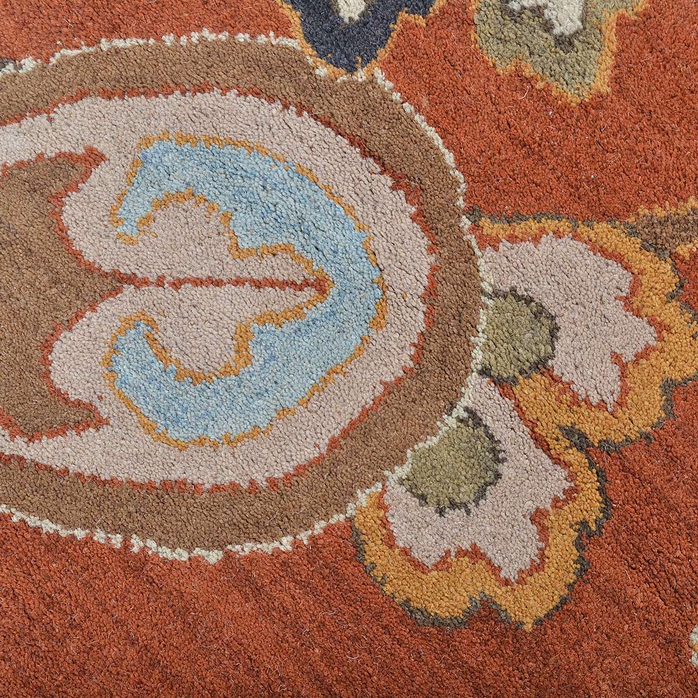 Hand Tufted Wool Floral Rug