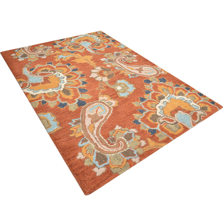 Hand Tufted Wool Floral Rug