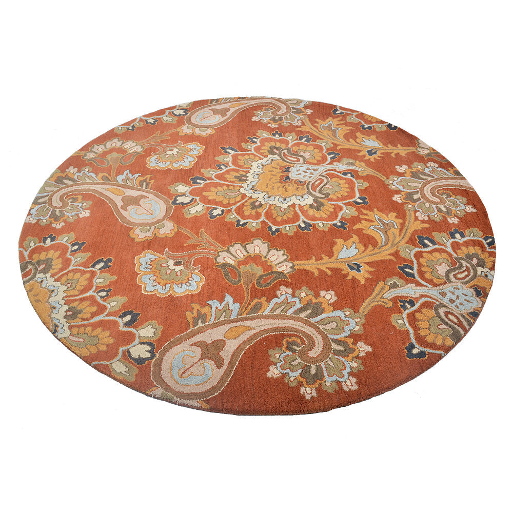 Hand Tufted Wool Floral Rug