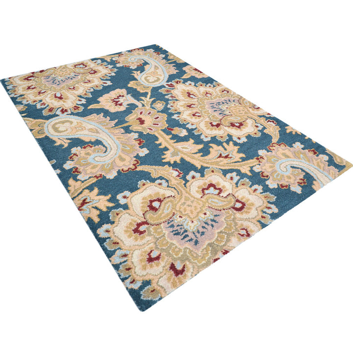 Hand Tufted Wool Floral Rug