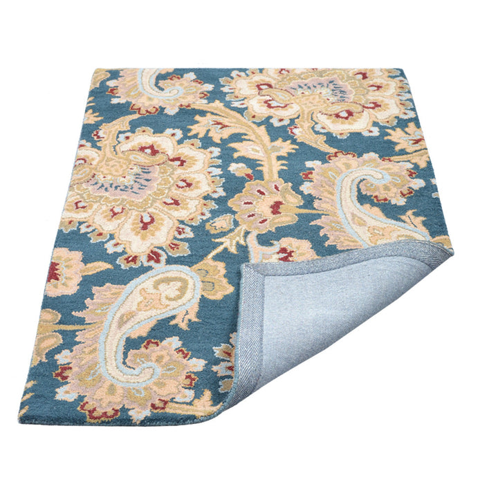 Hand Tufted Wool Floral Rug