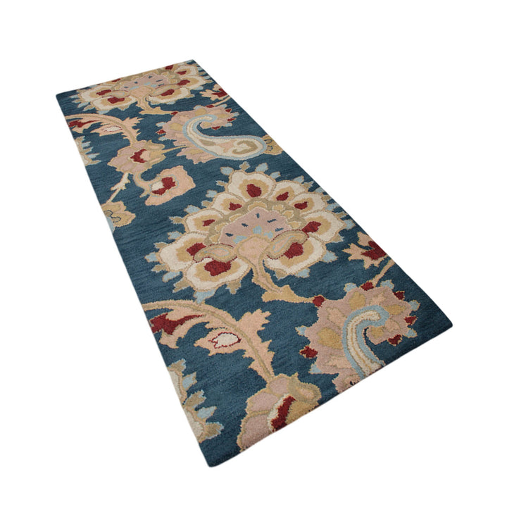 Hand Tufted Wool Floral Rug