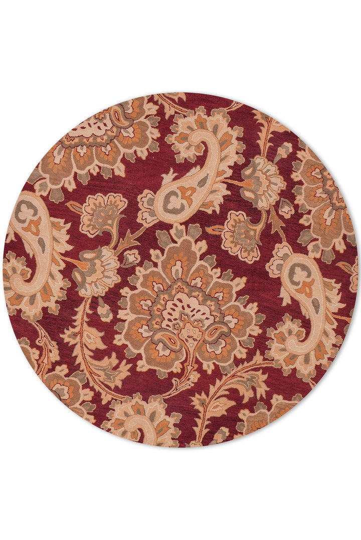 Hand Tufted Wool Floral Rug