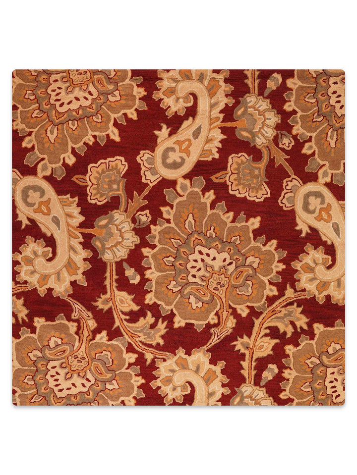 Hand Tufted Wool Floral Rug