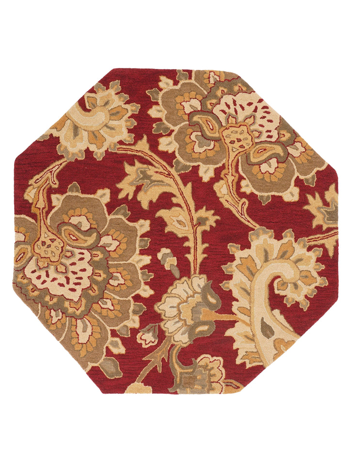 Hand Tufted Wool Floral Rug