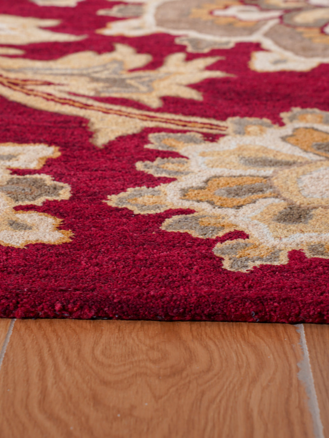 Hand Tufted Wool Floral Rug