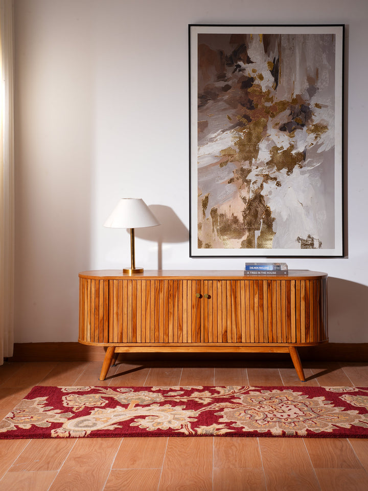 Hand Tufted Wool Floral Rug