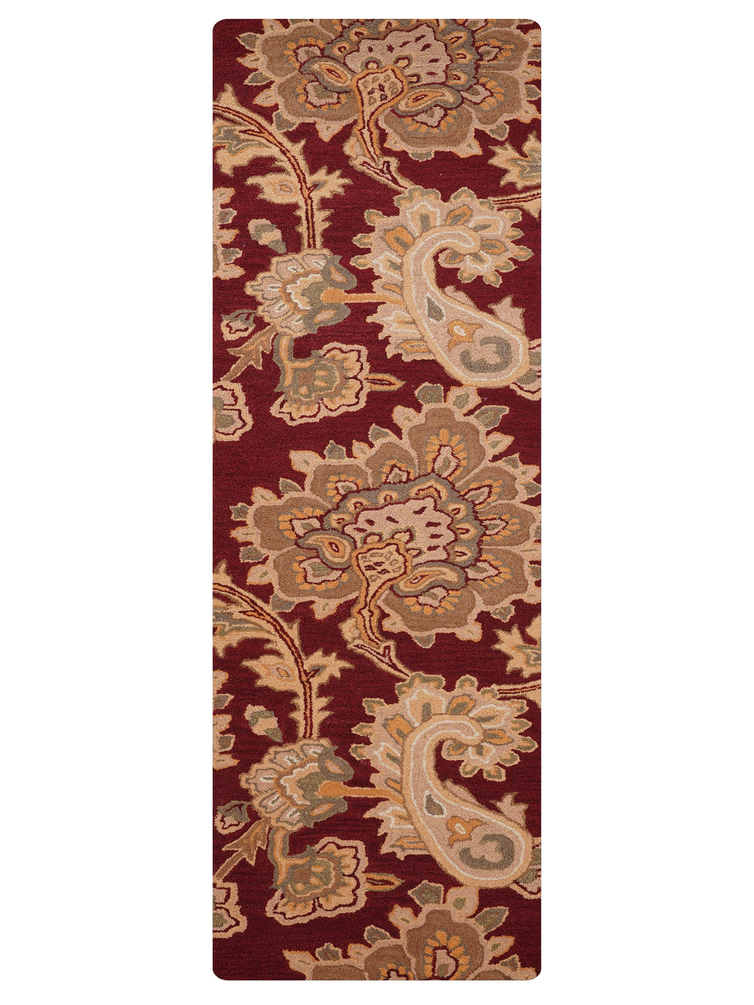 Hand Tufted Wool Floral Rug